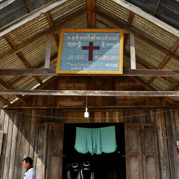 A Lisu church in Putao, Myanmar