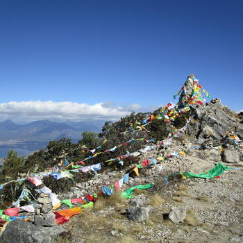 Summit of Wenbi Mountain in Lijiang