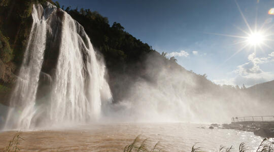 That's a big waterfall!!